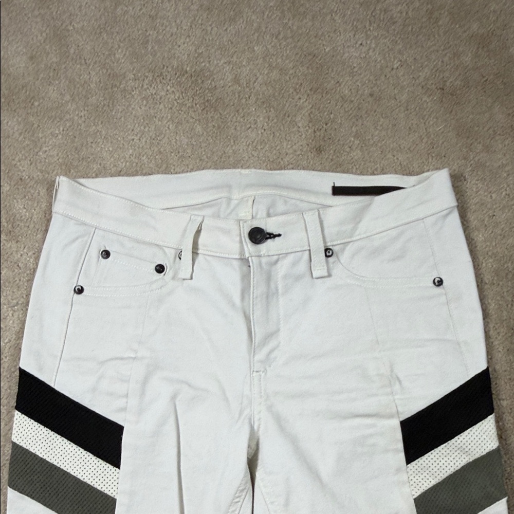Rag & Bone White and Black Skinny Jeans - Picture 4 of 9